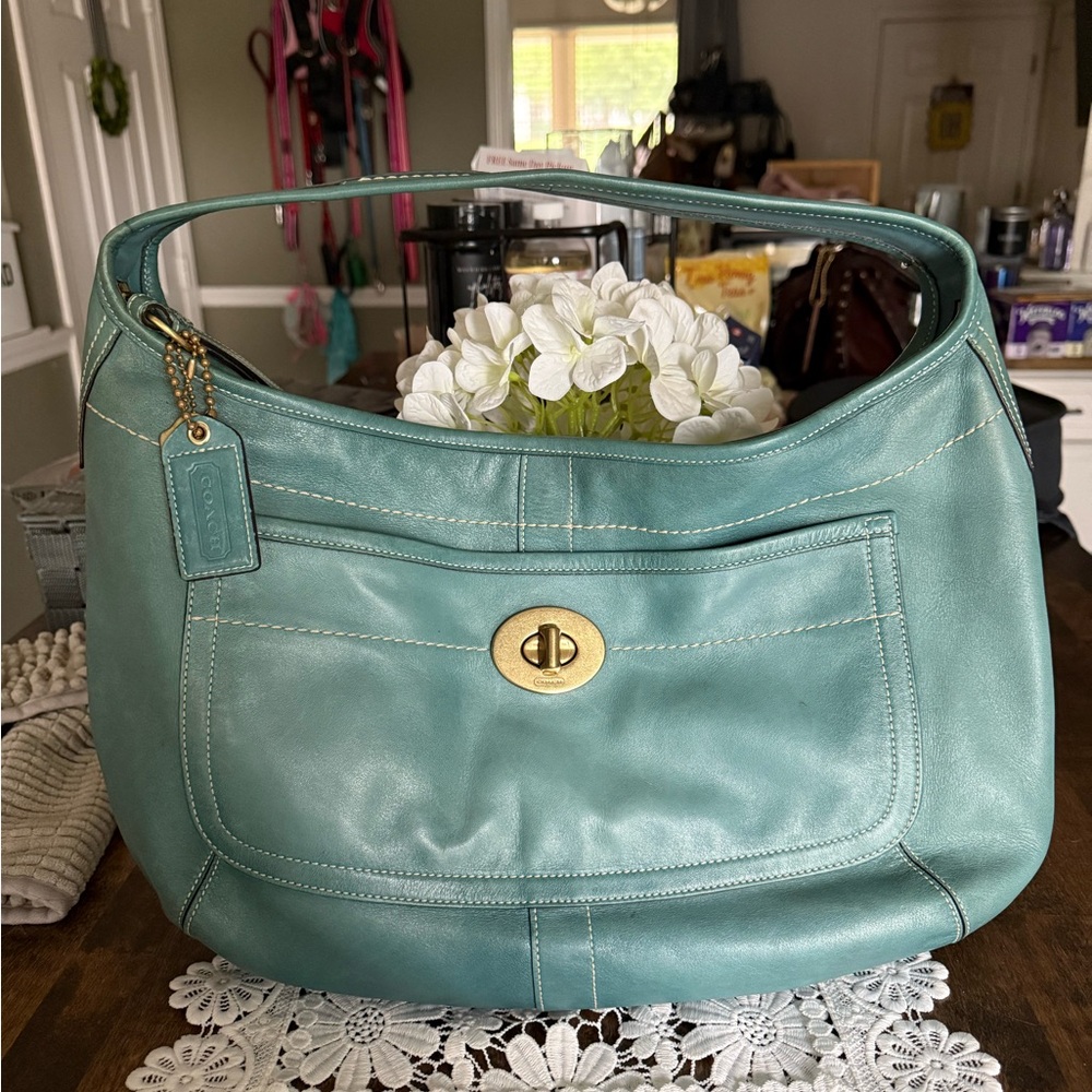 Coach Teal Ergo Large Hobo Bag 10741 Y2K